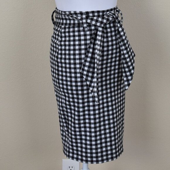 Anthropologie Maeve Gingham Plaid Pencil Skirt - XS - Picture 4 of 9
